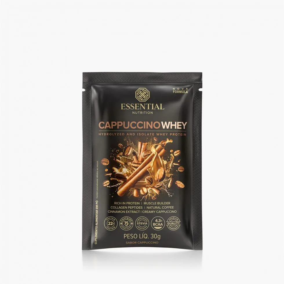 CAPPUCCINO WHEY SACHê (30G) - SABOR: CAPPUCCINO