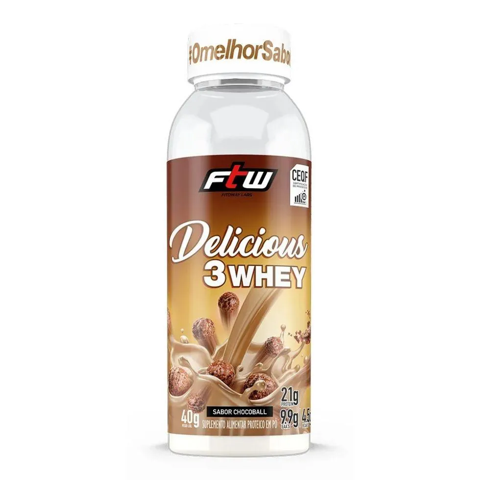 DELICIOUS 3WHEY (40G) - SABOR: CHOCOBALL