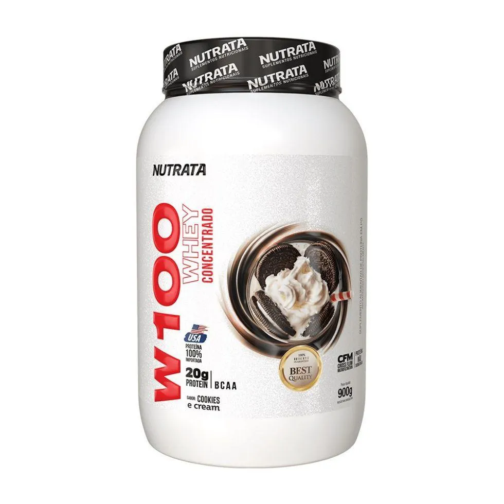 100% WHEY (900G) - SABOR: COOKIES E CREAM