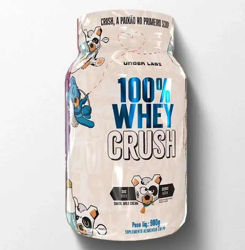 100% WHEY CRUSH (900G) - SABOR: MILK CREAM