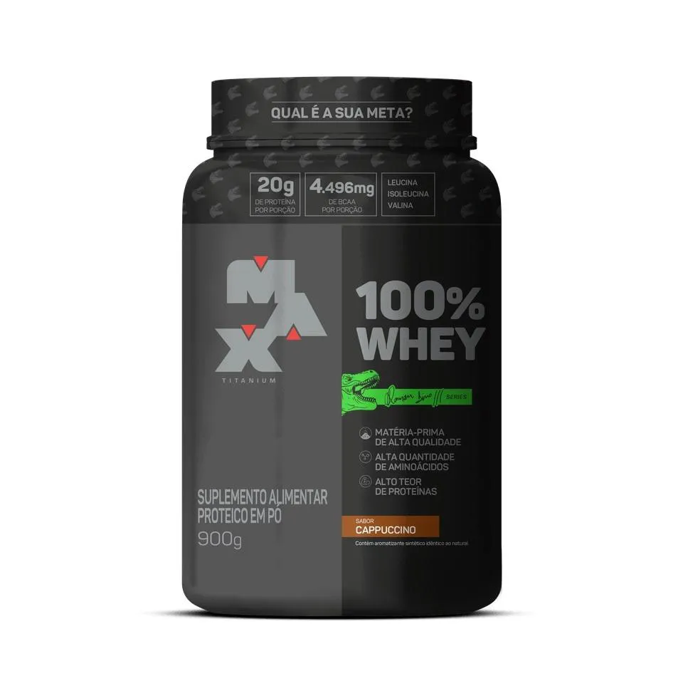 100% WHEY (900G) - SABOR: CAPPUCCINO