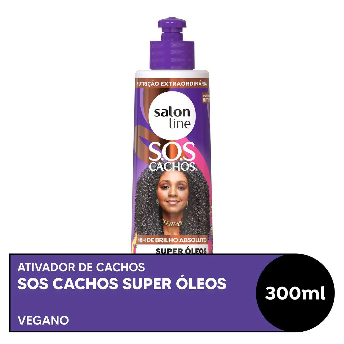 Ativador de Cachos Salon Line S.O.S Super Óleos Nutritivo 300ml