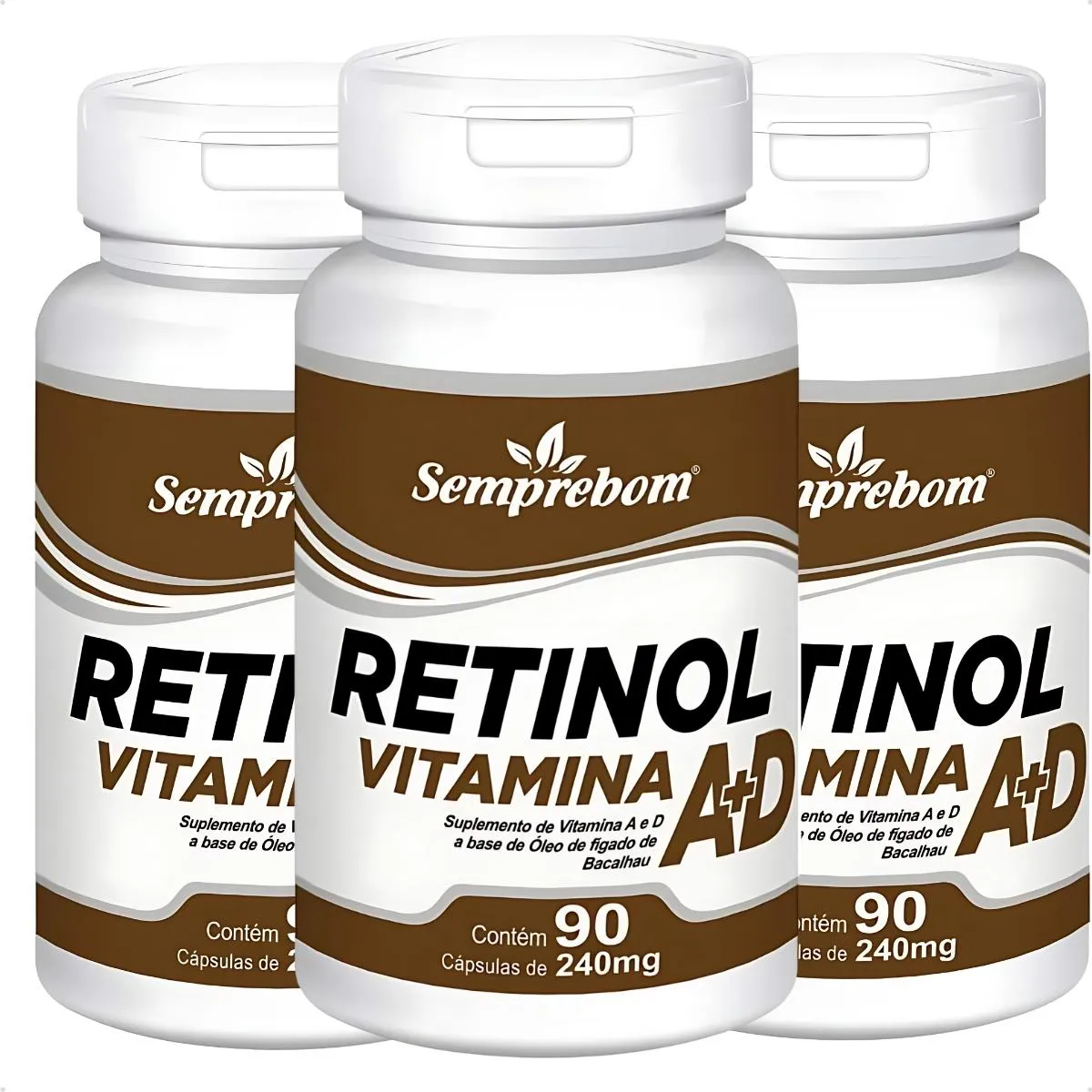 RETINOL VITAMINA A D SEMPREBOM 270 CAP DE 240MG