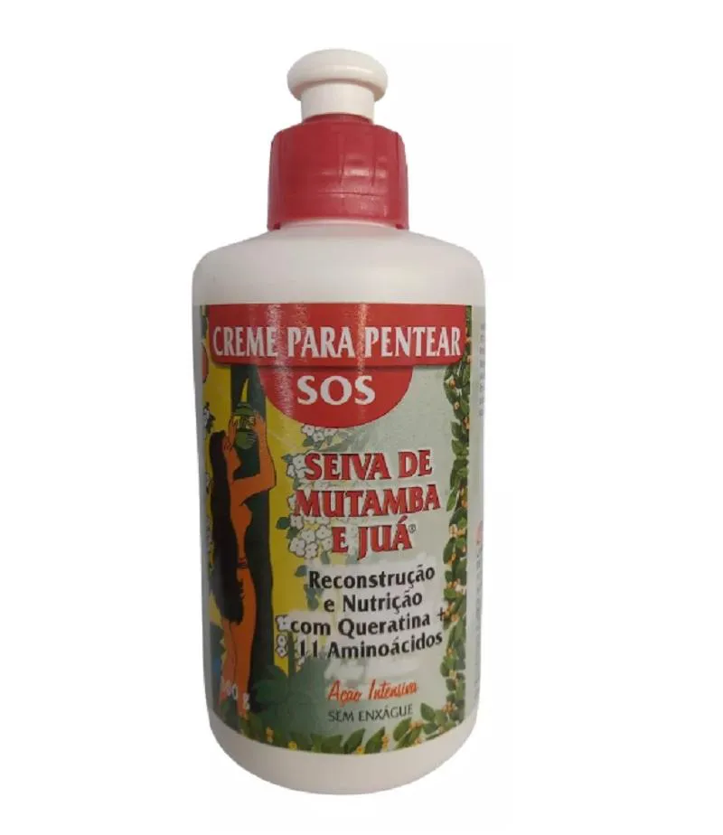 CREME  PENTEAR SOS SEIVA DE MUTAMBA E JUá 300G