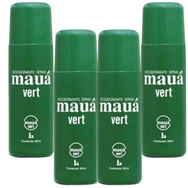 4 DESODORANTE SPRAY MAUá VERT 90ML