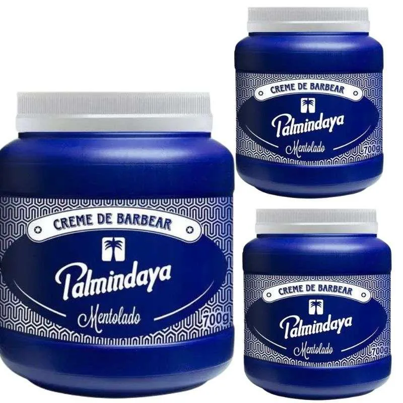 3 CREME BARBEAR PALMIDAYA 700G MENTOLADO