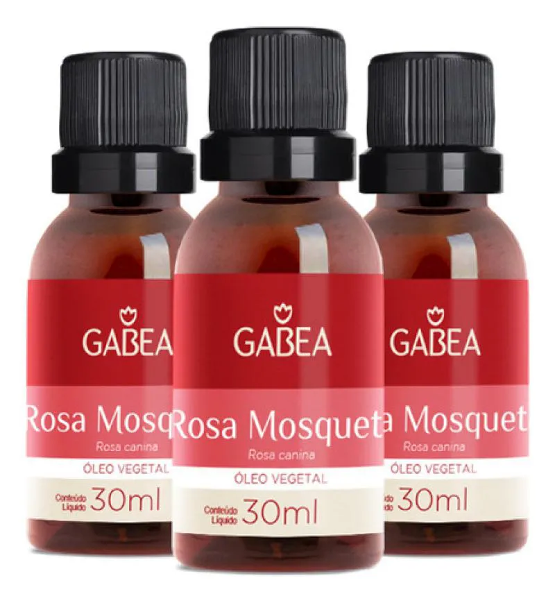 ÓLEO DE ROSA MOSQUETA 3 X 30ML GABEA