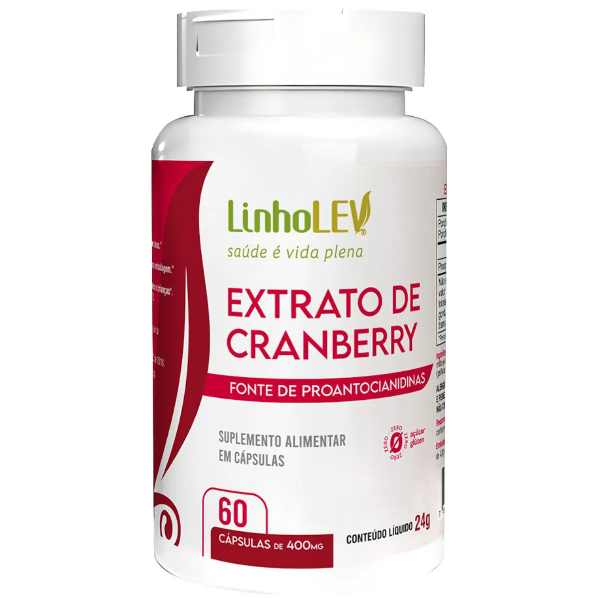CRANBERRY 60 CáPSULAS LINHO LEV