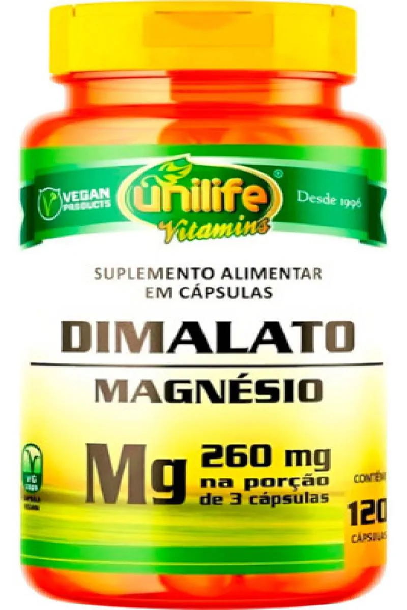 MAGNéSIO DIMALATO 120 CáPSULAS UNILIFE