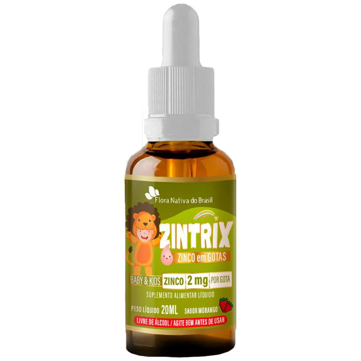 ZINCO EM GOTAS INFANTIL ZINTRIX 20ML FLORA NATIVA
