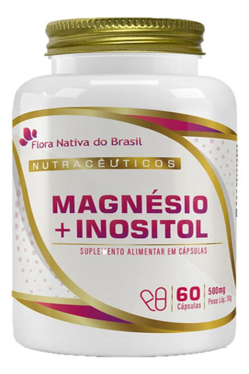 MAGNéSIO E INOSITOL 60 CáPSULAS FLORA NATIVA