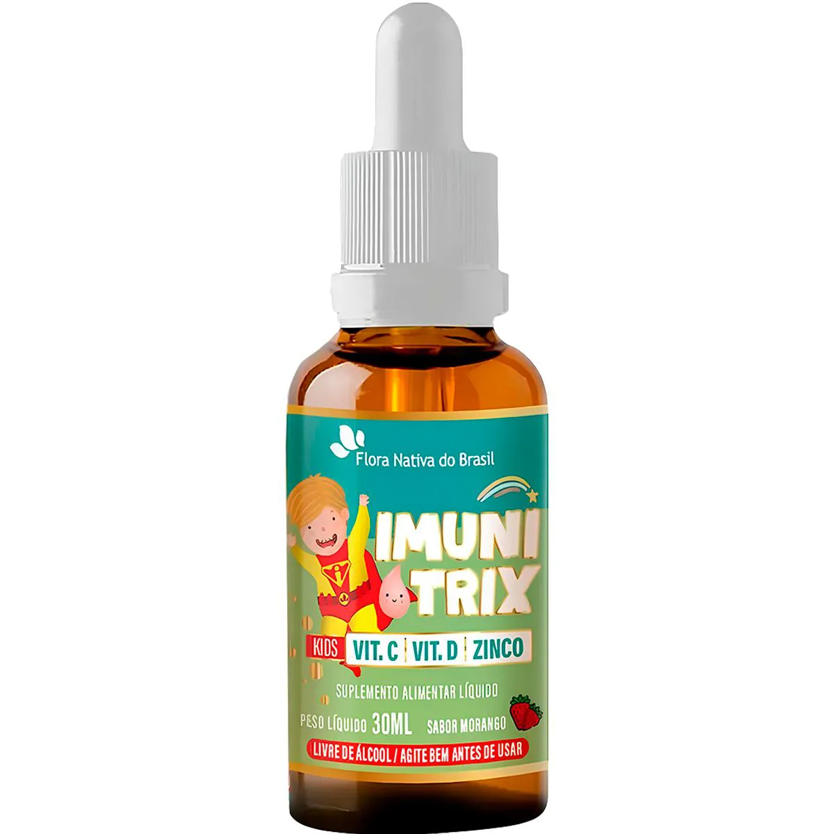 IMUNITRIX KIDS VITAMINA C D3 E ZINCO 30ML FLORA NATIVA