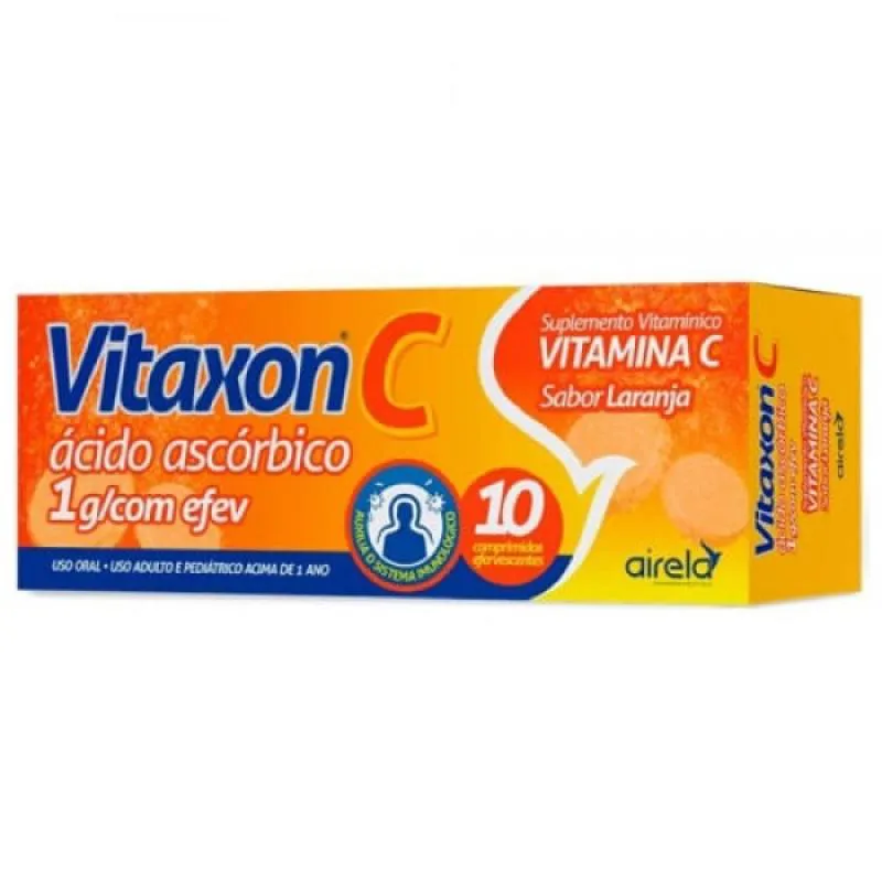 VITAMINA C VITAXON  1G 10 COMP EFEV SAB LARANJA - AIRELA