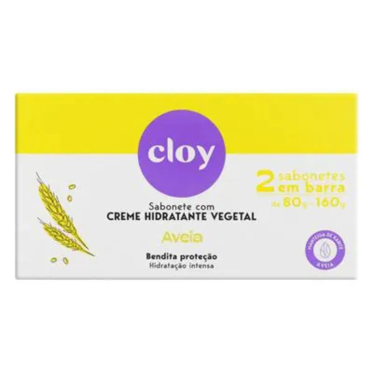 KIT SABONETE HIDRATANTE E PROTETOR AVEIA - CLOY