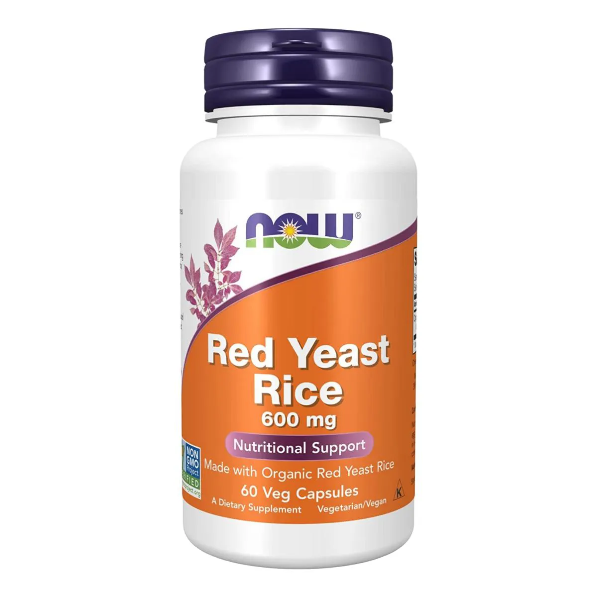 ARROZ DE LEVEDURA VERMELHO 600MG 60 CAPSULAS NOW FOODS