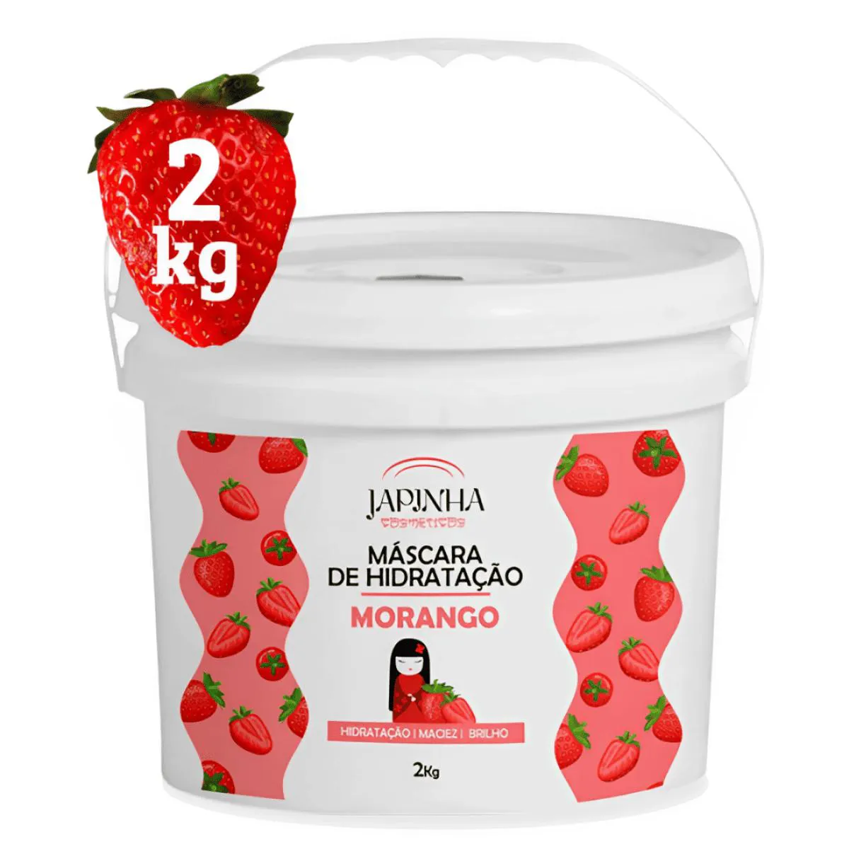 MáSCARA HIDRATAçãO NUTRIçãO PROFISSIONAL MORANGO 2KG JAPINHA