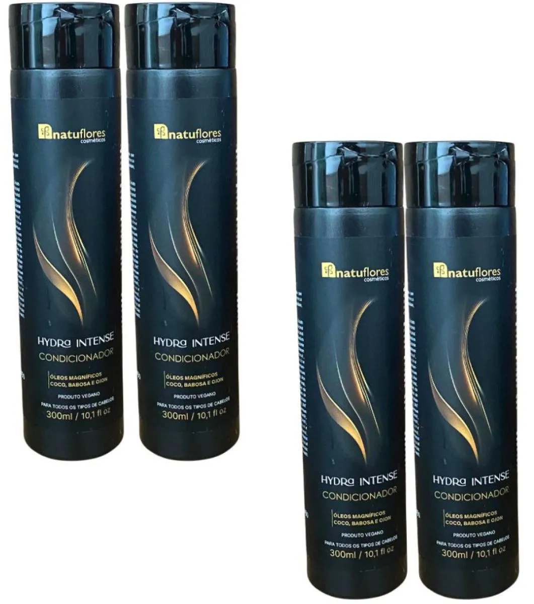 CONDICIONADOR  VEGANO HYDRA INTENSE OLEOS MAGNIFICOS 300 ML NATUFLORES KIT 4UN