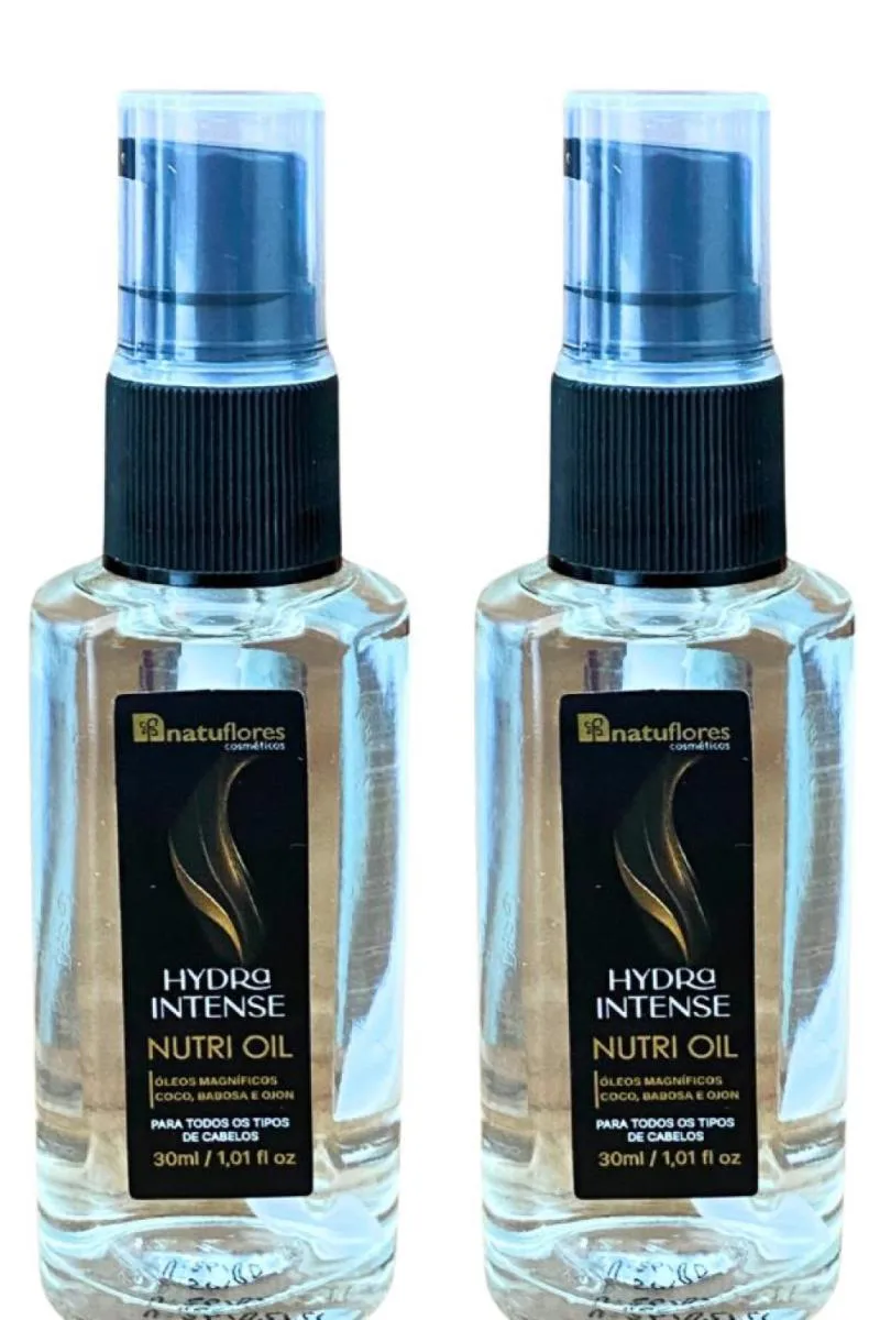 OLEO NUTRITIVO  VEGANO HYDRA INTENSE OLEOS MAGNIFICOS 30ML NATUFLORES KIT 2UN