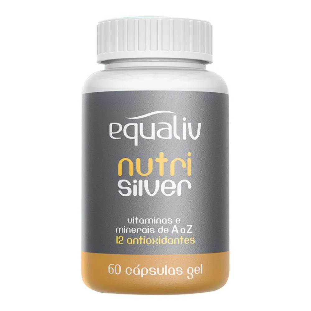 NUTRI SILVER POLIVITAMíNICO DE A A Z EQUALIV 60 CáPSULAS GEL