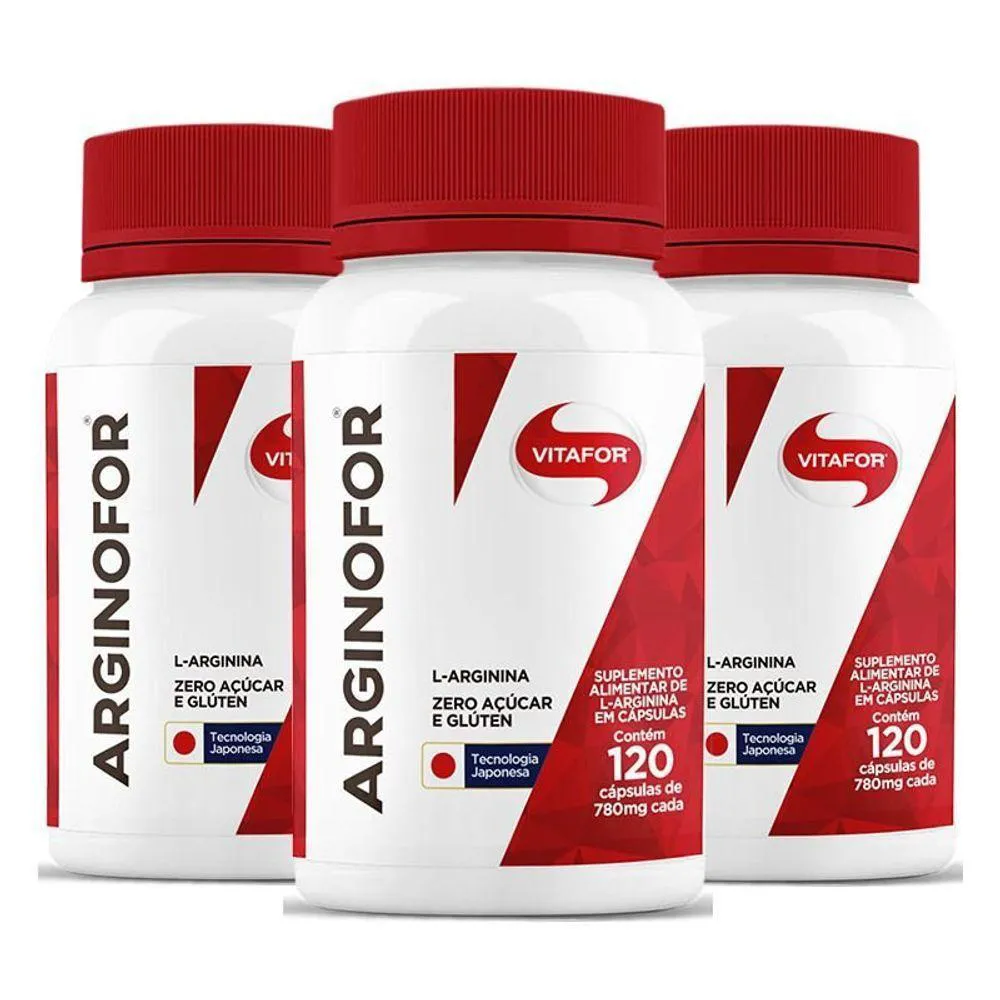KIT 3 ARGINOFOR VITAFOR 120 CáPSULAS