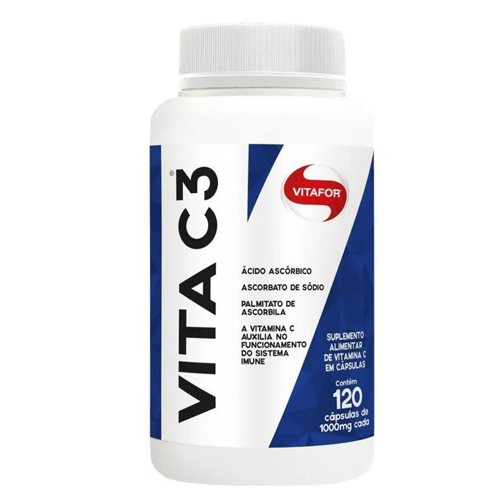 VITA C3 VITAMINA C VITAFOR 120 CáPSULAS