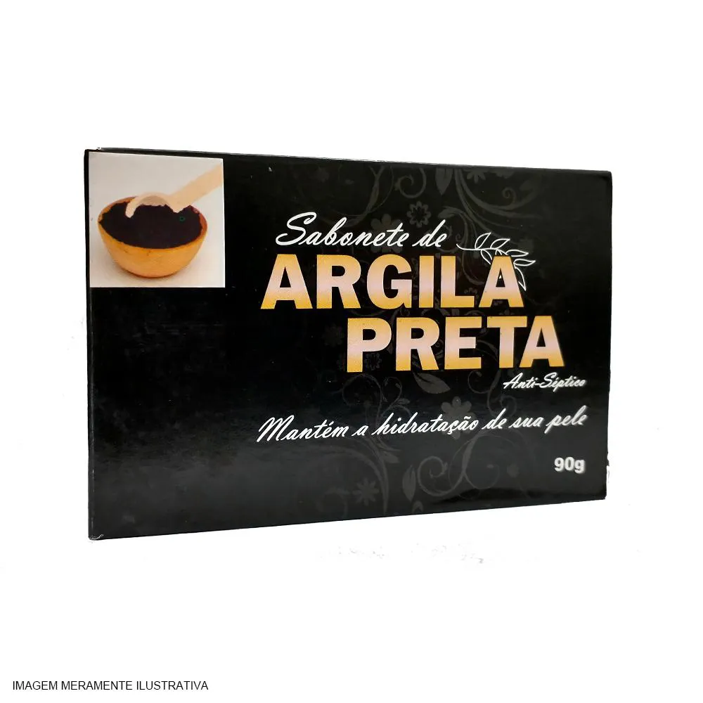 SABONETE DE ARGILA PRETA - 90G