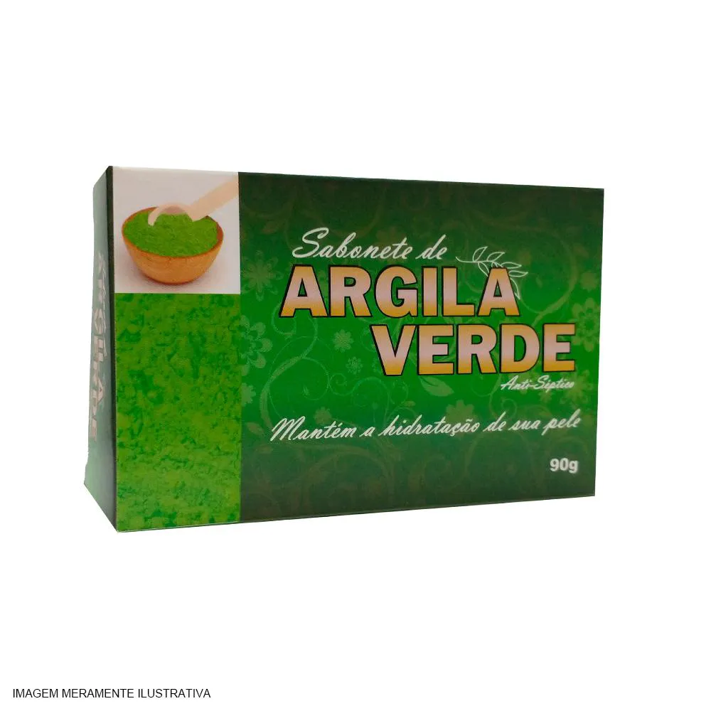 SABONETE DE ARGILA VERDE - 90G