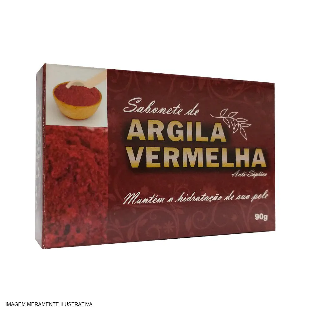 SABONETE DE ARGILA VERMELHA - 90G
