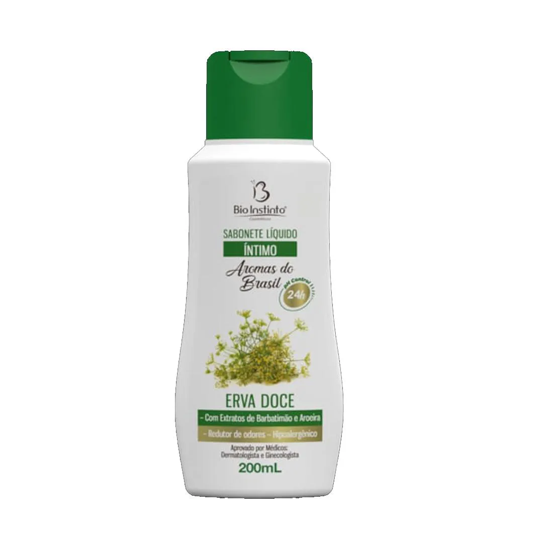 SABONETE LíQUIDO ÍNTIMO DE ERVA DOCE 200ML  - BIO INSTINTO