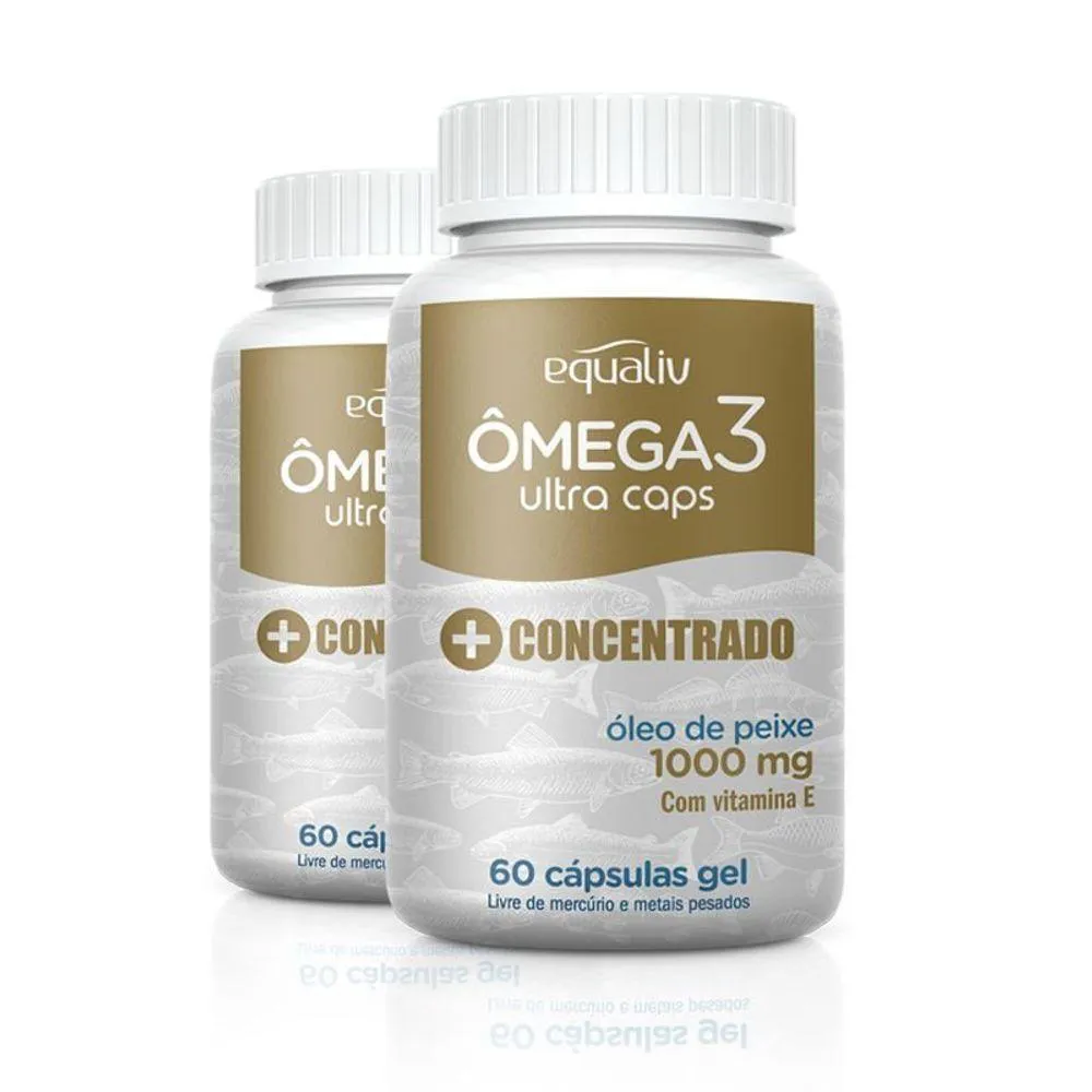 KIT 2 ôMEGA 3 ULTRA EQUALIV 60 CáPSULAS