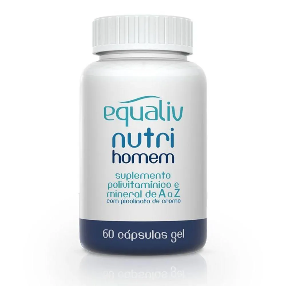2 NUTRI HOMEM DE A A Z EQUALIV 60 CáPSULAS GEL