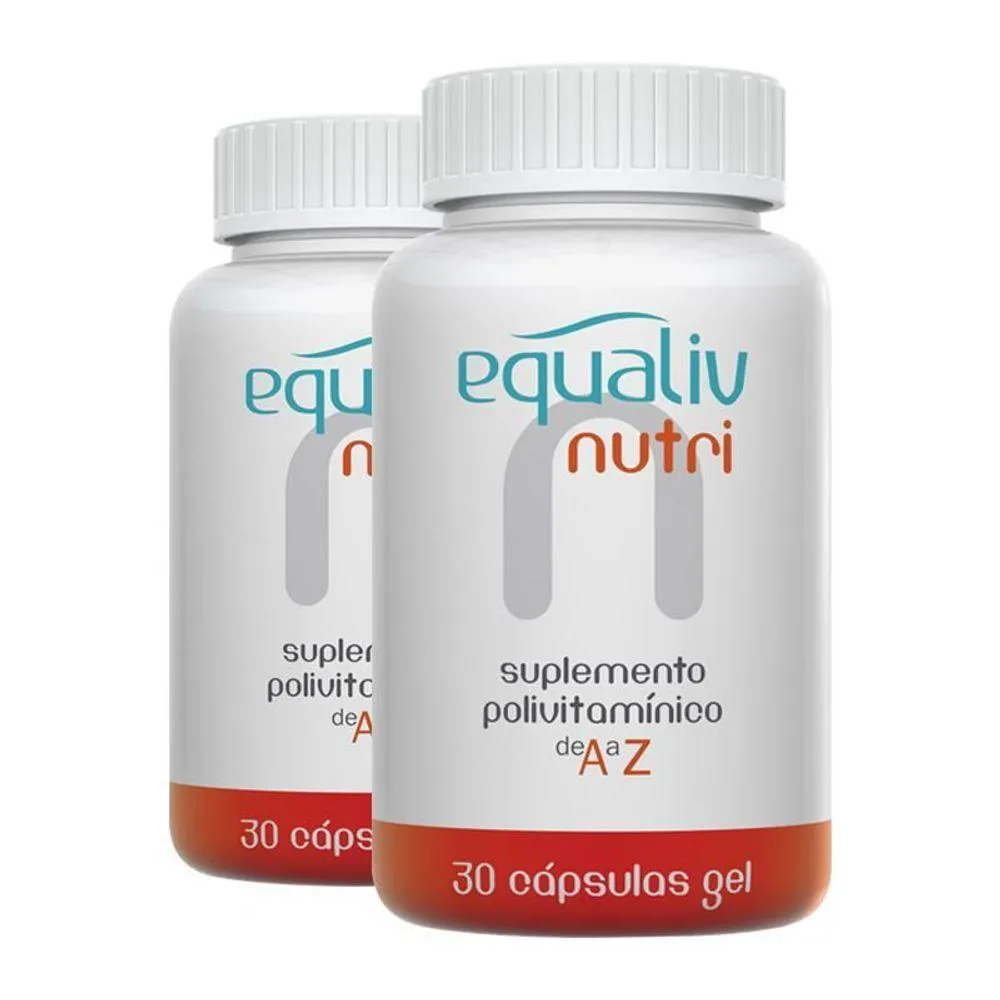 KIT 2 NUTRI IMUNIDADE A A Z EQUALIV 30 CáPSULAS GEL
