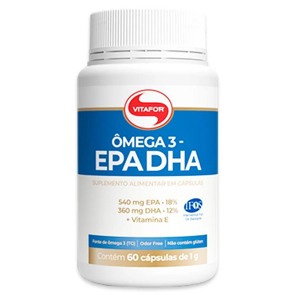ÔMEGA 3 EPA DHA 1000MG VITAFOR 60 CáPSULAS
