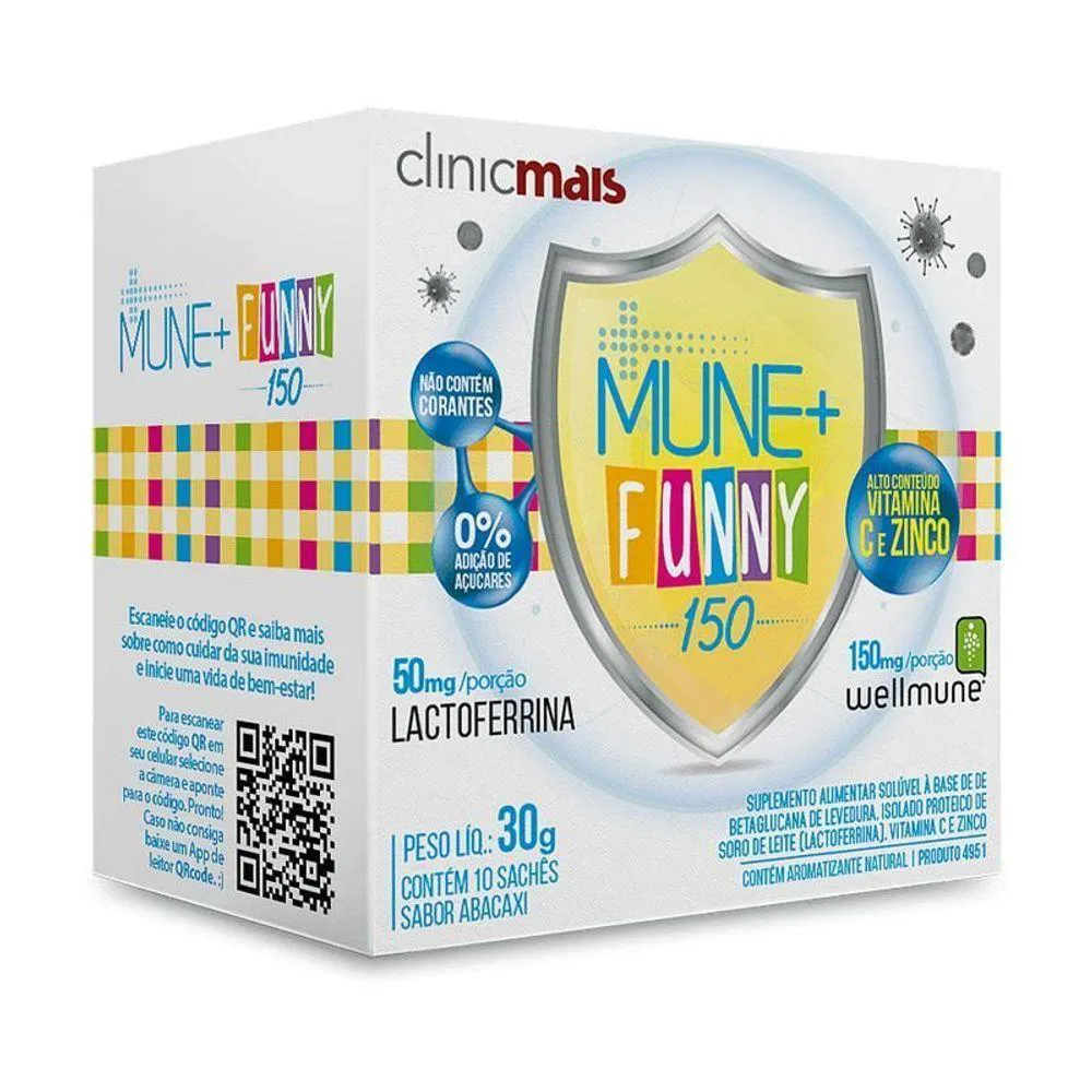 KIT 2 - MUNE + FUNNY 150 PARA IMUNIDADE INFANTIL CHá MAIS