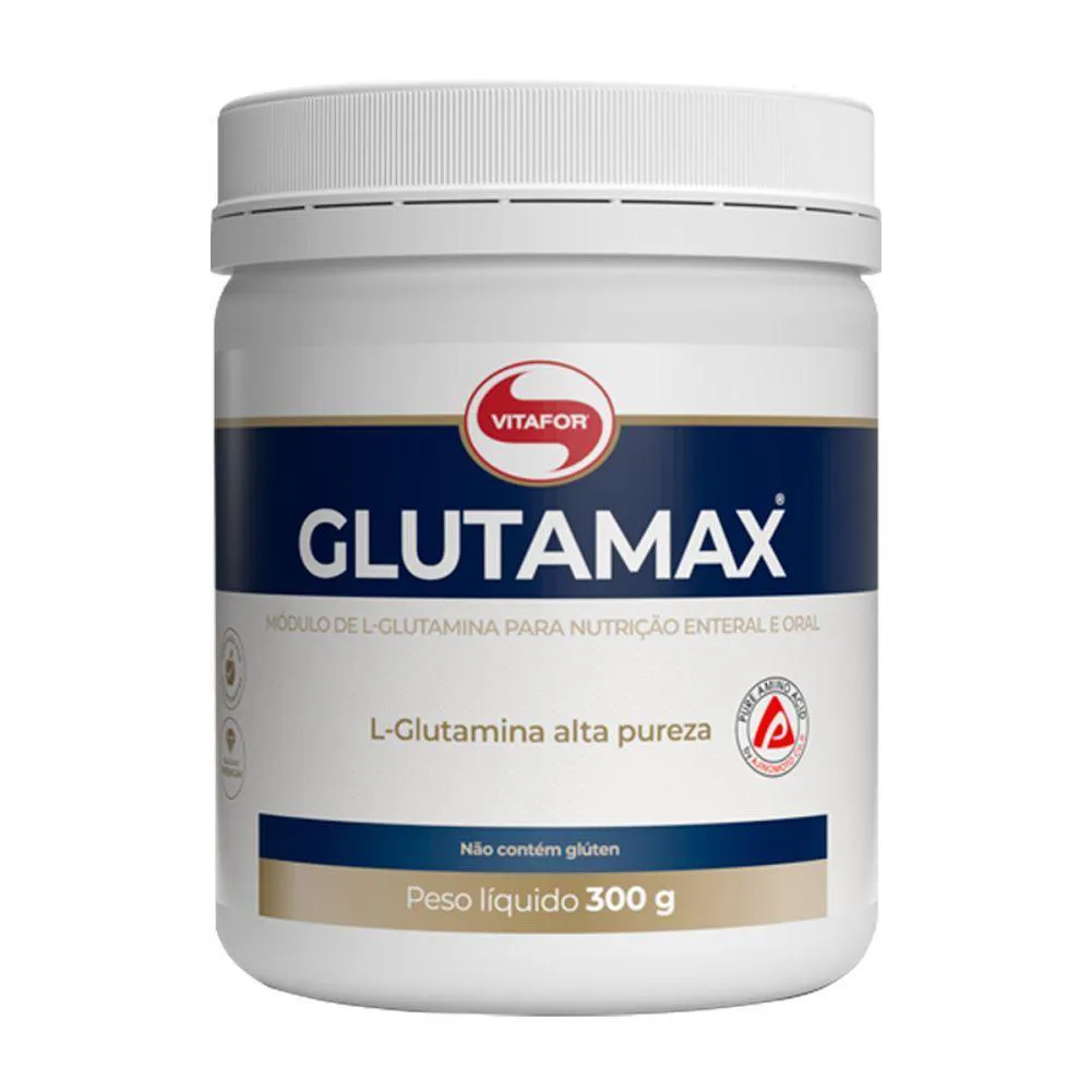 KIT 3 GLUTAMINA GLUTAMAX EM Pó VITAFOR 300G