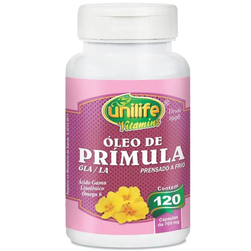 KIT 2 ÓLEO DE PRíMULA UNILIFE 120 CáPSULAS