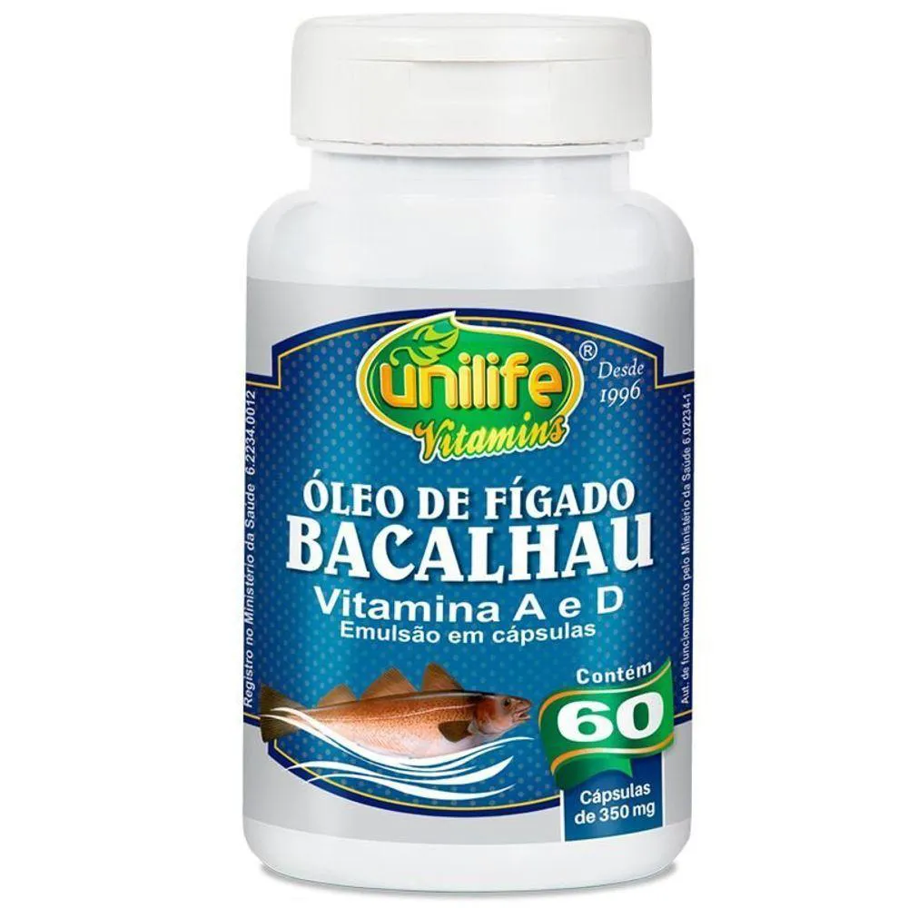 ÓLEO DE FíGADO DE BACALHAU 60CAP