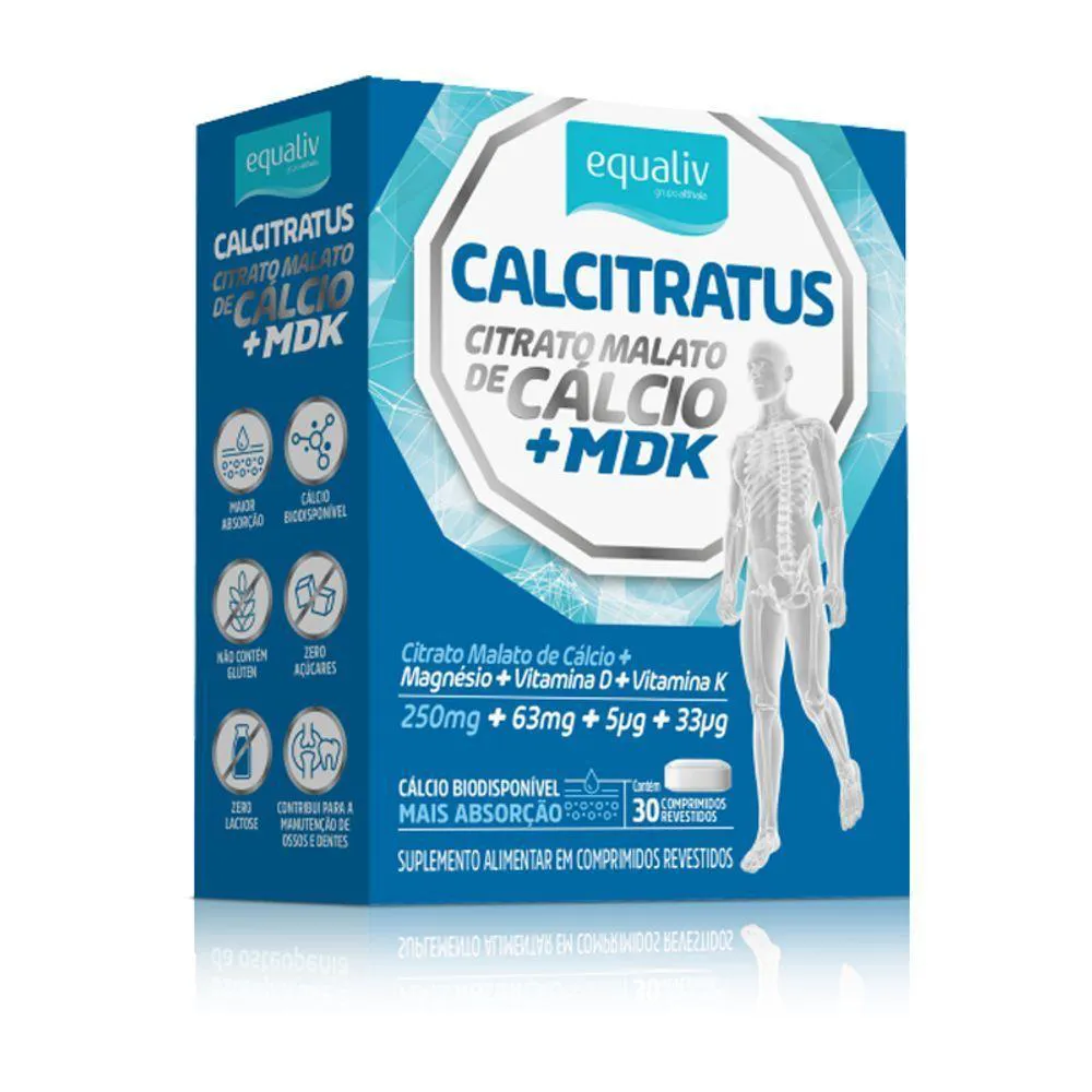 CALCITRATUS + MDK CITRATO MALATO DE CáLCIO 30CAP