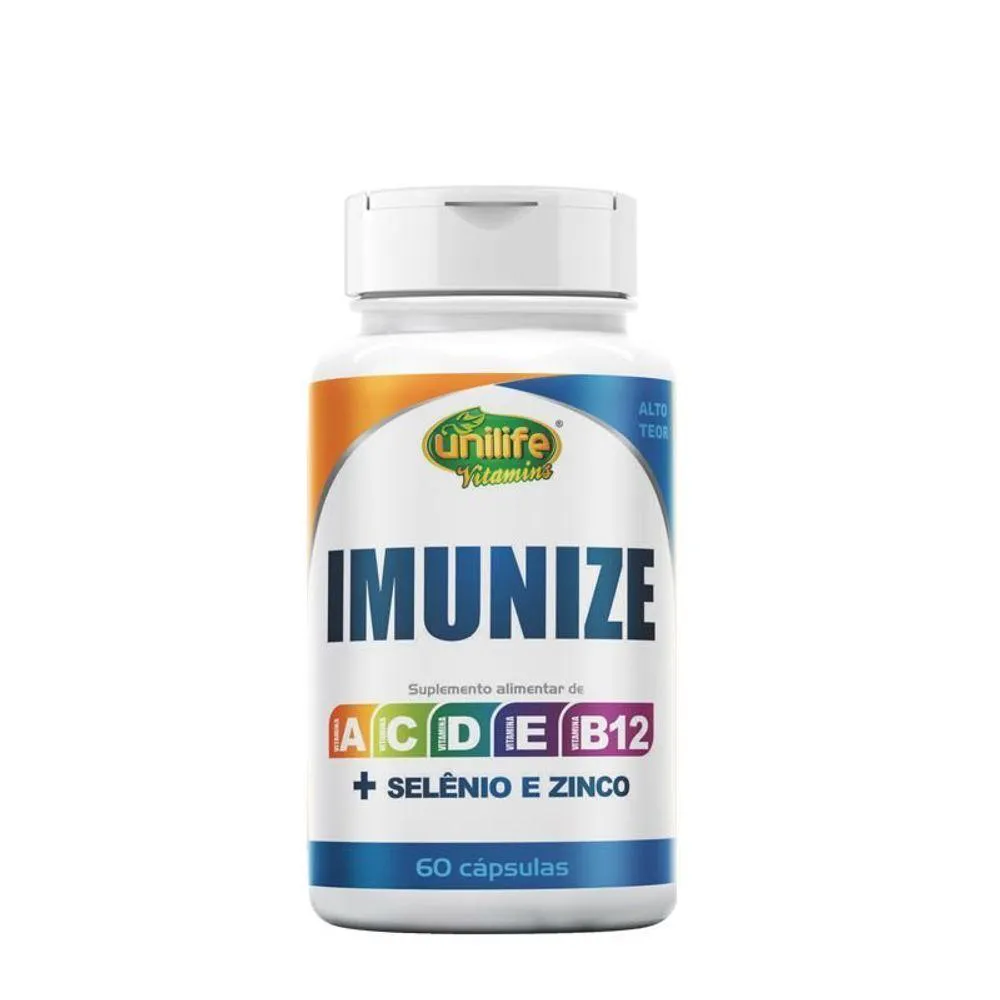 KIT 2 IMUNIZE VIT A, C, D, E, B12 + SELêNIO E ZINCO 60CAP