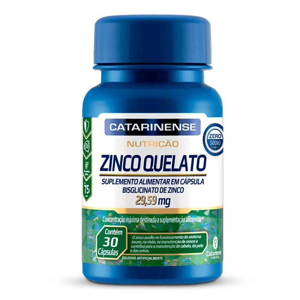 ZINCO QUELATO CATARINENSE 30 CáPSULAS