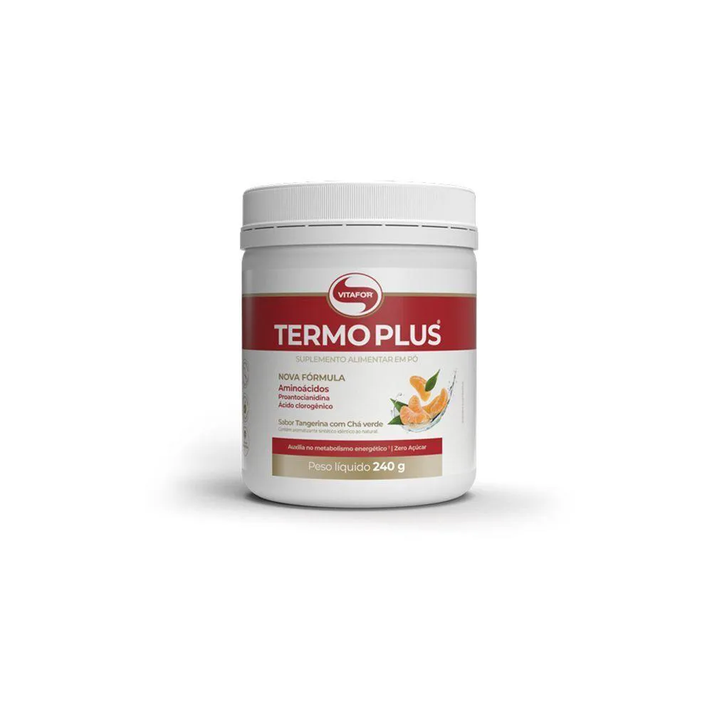 TERMOPLUS DA VITAFOR 240G SABOR TANGERINA COM CHá VERDE