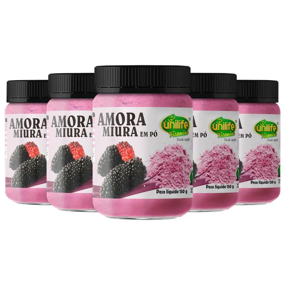 KIT 5 AMORA MIURA EM Pó 150G UNILIFE