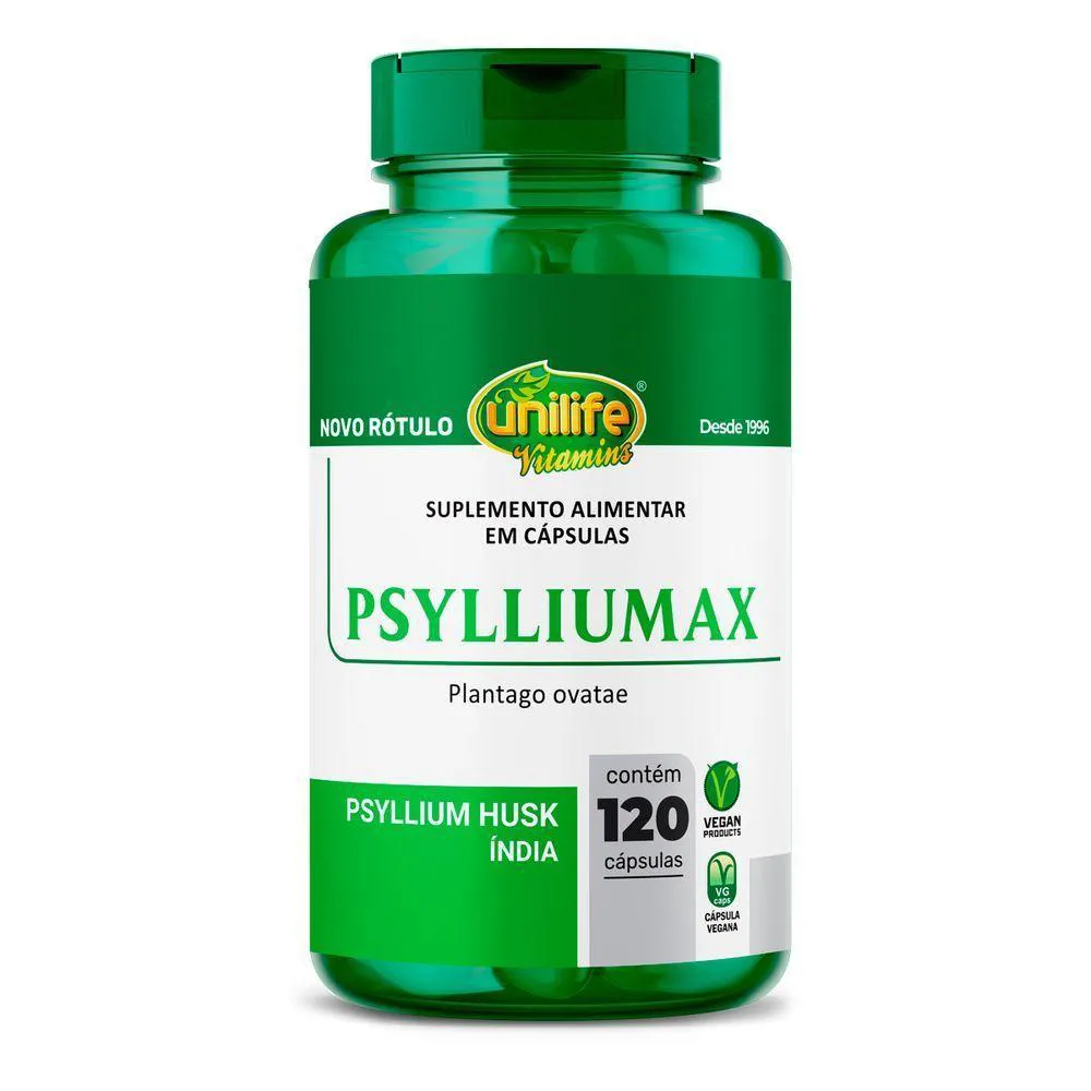 KIT 2 PSYLLIUM 120 CáPSULAS PSYLLIUMAX UNILIFE