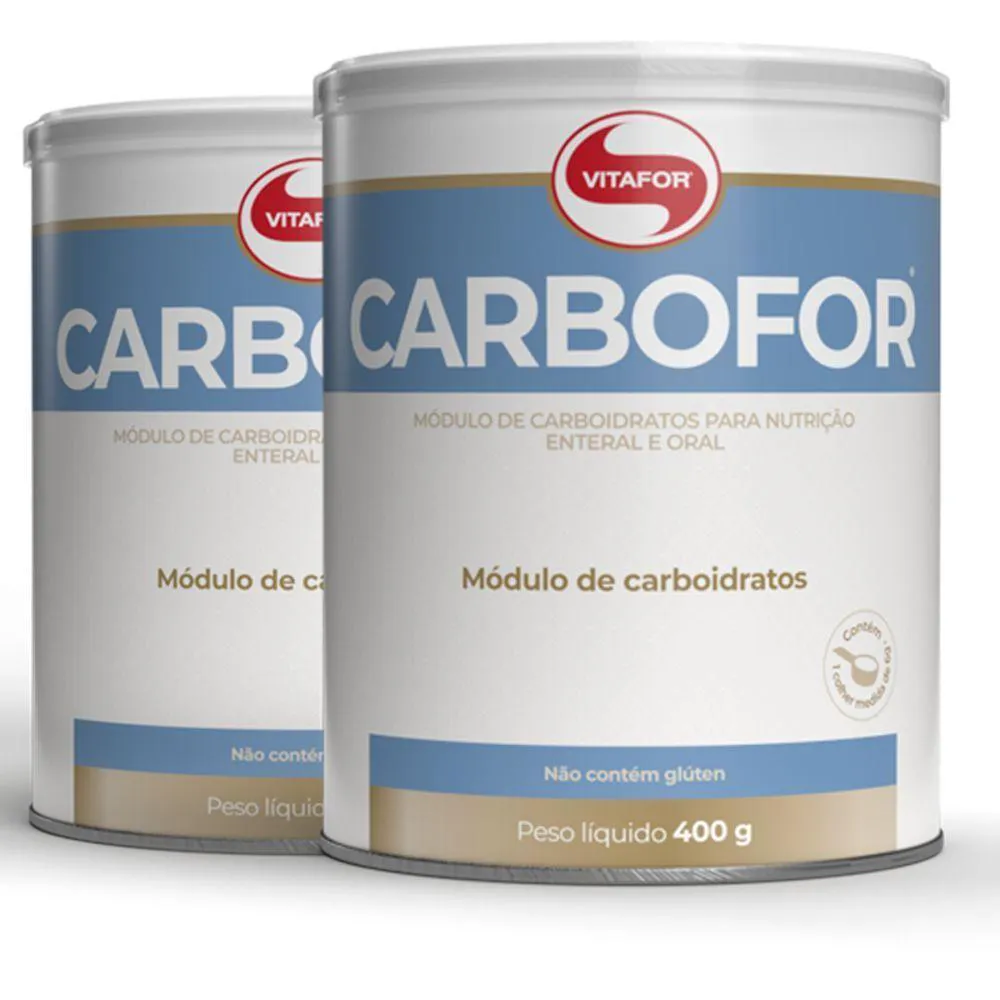 KIT 2 CARBOFOR VITAFOR MóDULO DE CARBOIDRATOS 400G