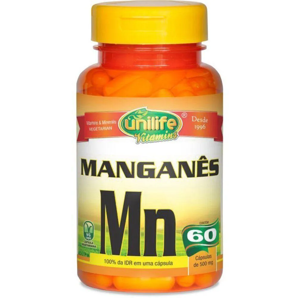 MANGANêS QUELATO MN 60CáPS UNILIFE