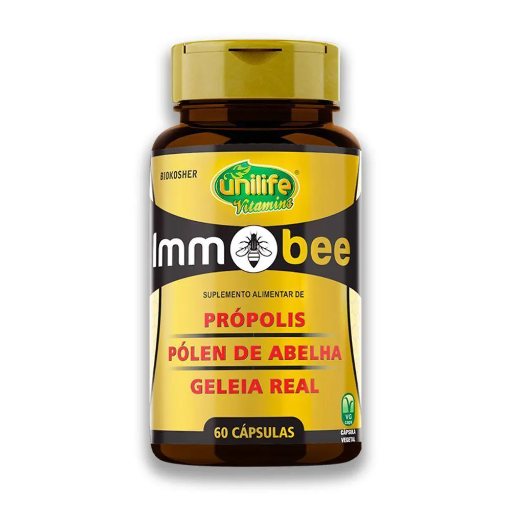 IMMOBEE PRóPOLIS, PóLEN DE ABELHA E GELEIA REAL 60CáPS