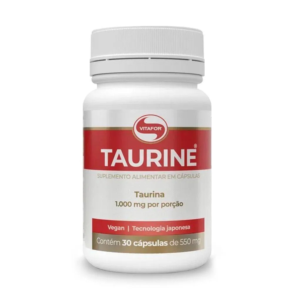 TAURINE 500MG VITAFOR 30 CáPSULAS