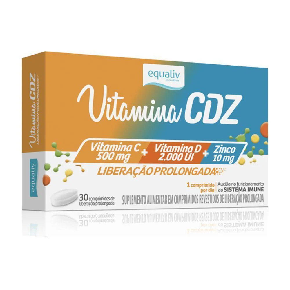 VITAMINA CDZ ZINCO + C + D EQUALIV 30 CáPSULAS