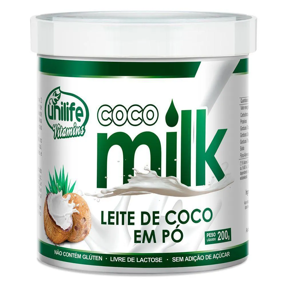 COCO MILK UNILIFE LEITE DE COCO EM Pó 200G