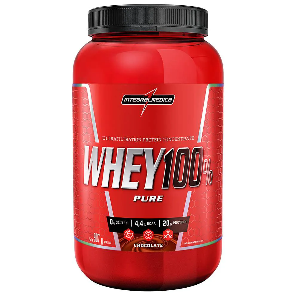 SUPER WHEY 100% PURE CHOCOLATE INTEGRALMEDICA 907G